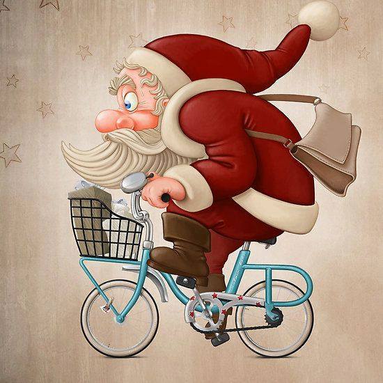 Immagini Babbo Natale In Bicicletta.Torino Babbi Natale In Bici Per Raccogliere Fondi Per Il Regina Margherita Torino Oggi