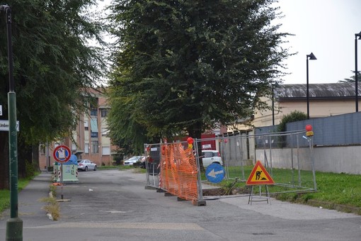 Lavori (per il teleriscaldamento) in corso a Grugliasco