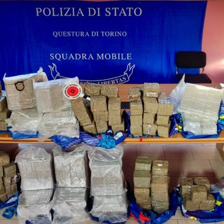 Maxi-sequestro di droga a Leini: tre arresti per il traffico di oltre 230 kg di hashish