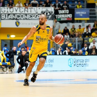 Il capitano della Reale Mutua Basket Torino, Matteo Schina. Foto di Giulia Serafini