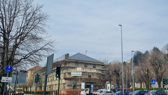 La Stazione di posta in fase di realizzazione