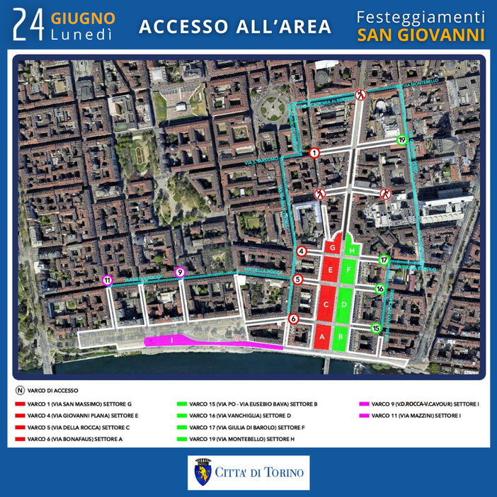 San Giovanni &quot;modifica&quot; la viabilità in centro: ecco le strade chiuse il 23 e 24 giugno