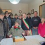 La festa dei 100 anni di Rinaldo Granero con alpini e Comune