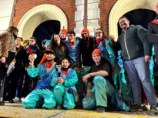 I festeggiamenti per la vittoria del Carnevale delle Due Province