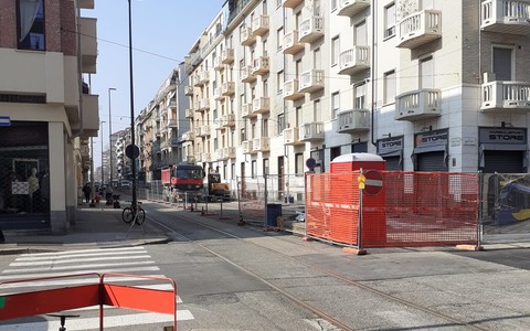 I cantieri stradali in via Bianchi