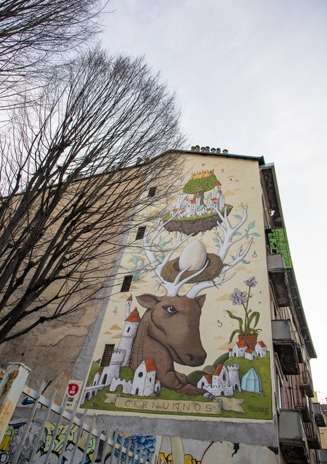 Cernunnos, Ufocinque - Street Art su Lungo Dora, Torino