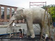 realizzazione di una scultura a forma di elefante