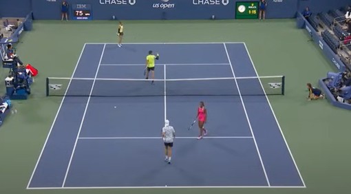 Errani e Vavassori festeggiano dopo il match point messo a segno