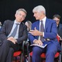 Il ministro dello Sport Abodi con il presidente dell'Anci Manfredi