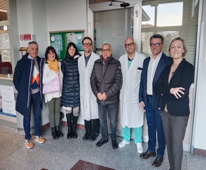 Ospedale di Cuorgnè, incontro tra il consigliere regionale Fava, l'assessore alla sanità Riboldi e il personale sanitario