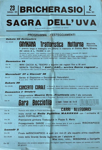 Dalla gimkana trattoristica a San Bernardino: 50 anni di storia attraverso i manifesti delle feste