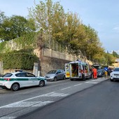 Il luogo dell'incidente, in viale Thovez