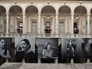 Allestimento nel cortile dell'Università