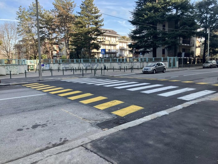 I lavori di messa in sicurezza in via Servais