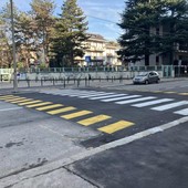 I lavori di messa in sicurezza in via Servais