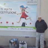 Santa Rita, restaurato in tempo record il murale dell'ANPI vandalizzato con scritte neofasciste