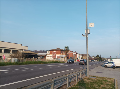 Uno dei varchi elettronici di Luserna San Giovanni