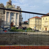 Torino, iniziati i lavori davanti alla basilica di Maria Ausiliatrice: la piazza sarà parzialmente pedonale