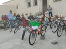 La consegna delle biciclette in Marocco