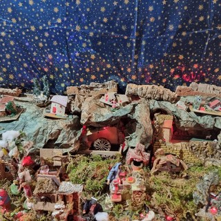 Uno scorcio del Piccolo presepe meccanico in ricordo di Gabriele Campana