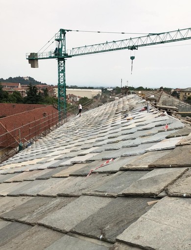 Proseguono i lavori al cantiere del Liceo Porporato di Pinerolo