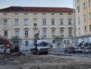 Il cantiere di piazza Roma