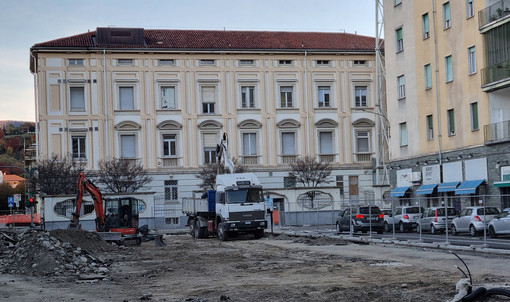 Il cantiere di piazza Roma