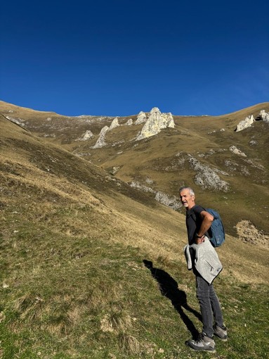 Piersandro Trombotto in montagna, una delle sue passioni