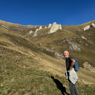 Piersandro Trombotto in montagna, una delle sue passioni