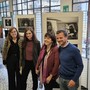 L’inaugurazione della mostra con, da sinistra, Monica Canalis, Rosalba Castelli, Silvia Lorenzino e Luca Salvai