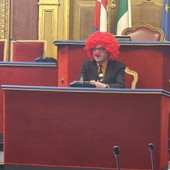 Silvio Viale vestito da clown