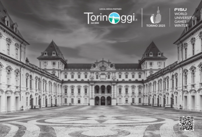 Cartoline da Torino 2025 con TorinOggi e Giorgio Gatti al FISU VILLAGE