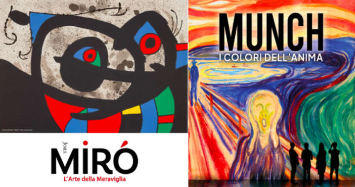 Mirò e Munch: i due artisti a confronto nella doppia mostra interattiva alla Promotrice di Belle Arti