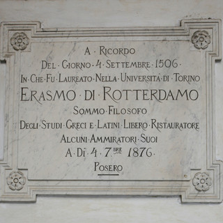 L'Università di Torino celebra Erasmo da Rotterdam