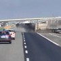 Brutto incidente lungo l'autostrada Torino-Milano (screenshot video Tik Tok)