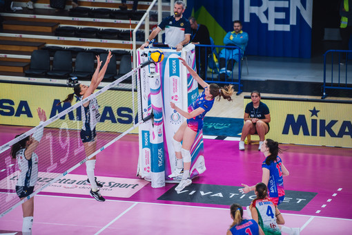 Attacco di Polder (foto di Lega volley femminile)