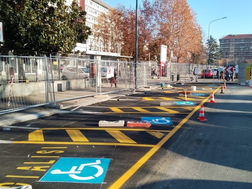 Ospedale San Giovanni Bosco, eliminate le barriere architettoniche del parcheggio per disabili