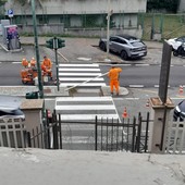 Viale Thovez: dopo l’investimento della 14enne, ecco le nuove strisce pedonali