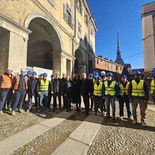 La visita al cantiere della Cavallerizza da parte del ministro Bernini