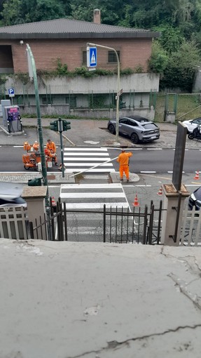 Viale Thovez: dopo l’investimento della 14enne, ecco le nuove strisce pedonali