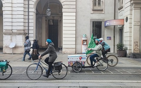 Campanelli contro Lo Russo nella manifestazione in bici