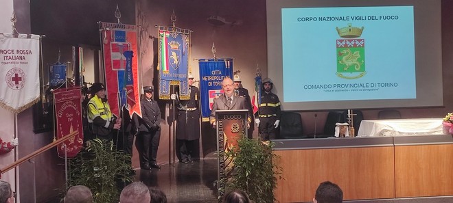 Durante i festeggiamenti di Santa Barbara l'addio del Comandante Bennardo