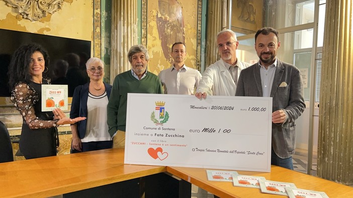 Santena devolve 1000 euro alla Terapia Intensiva Neonatale del Santa Croce di Moncalieri