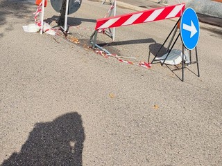 Viabilità dissestata in via Rignon