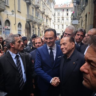 Silvio Berlusconi in via Garibaldi