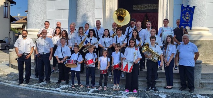 A Verolengo il tradizione concerto-raduno &quot;Madonnina 2024&quot; con la banda musicale