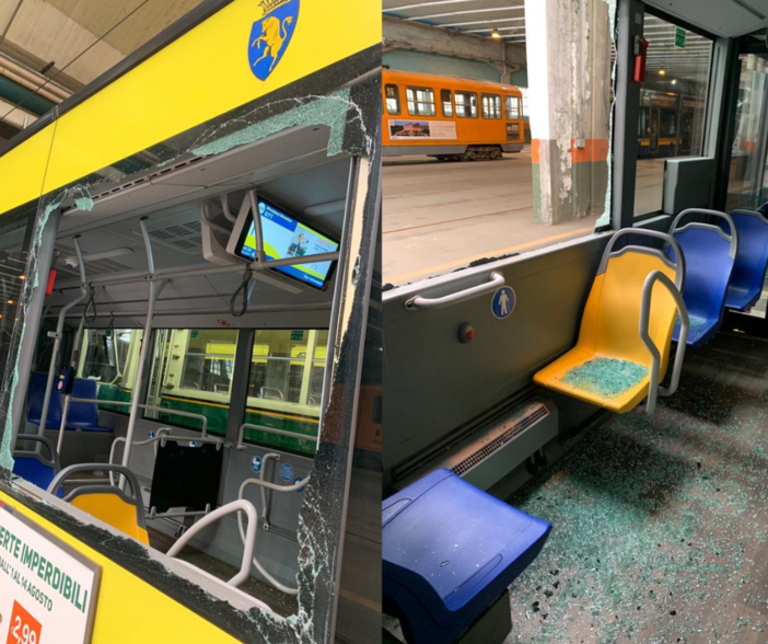 Ancora violenza sui bus Gtt: vetro in frantumi su un mezzo della linea 8