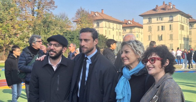 Marchisio e Sonego inaugurano i nuovi campi sportivi di Pietra Alta-Falchera