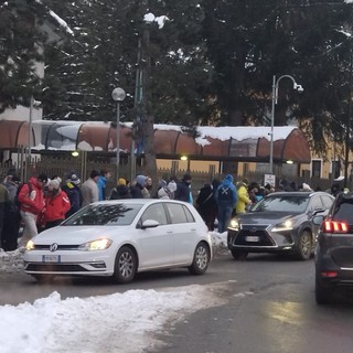 Code già all'alba a Bardonecchia