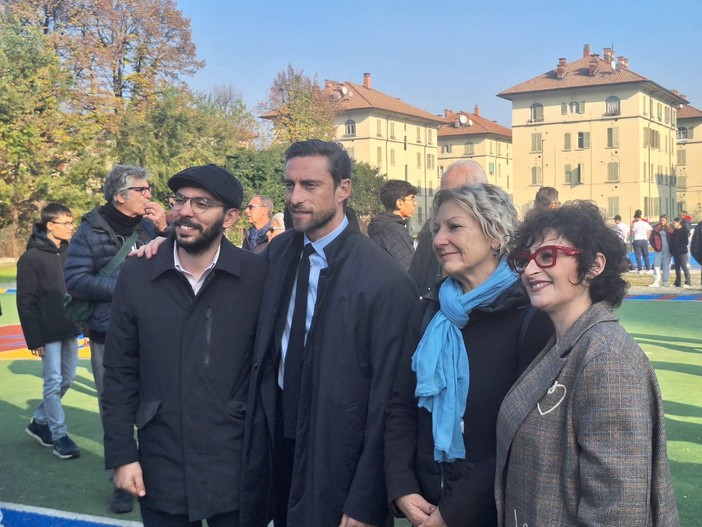 Marchisio e Sonego inaugurano i nuovi campi sportivi di Pietra Alta-Falchera